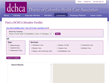 Tablet Screenshot of facilityfinder.dchca.org